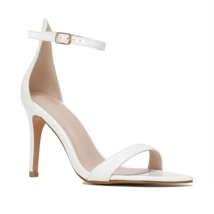 Chaussures blanches femme talon on sale