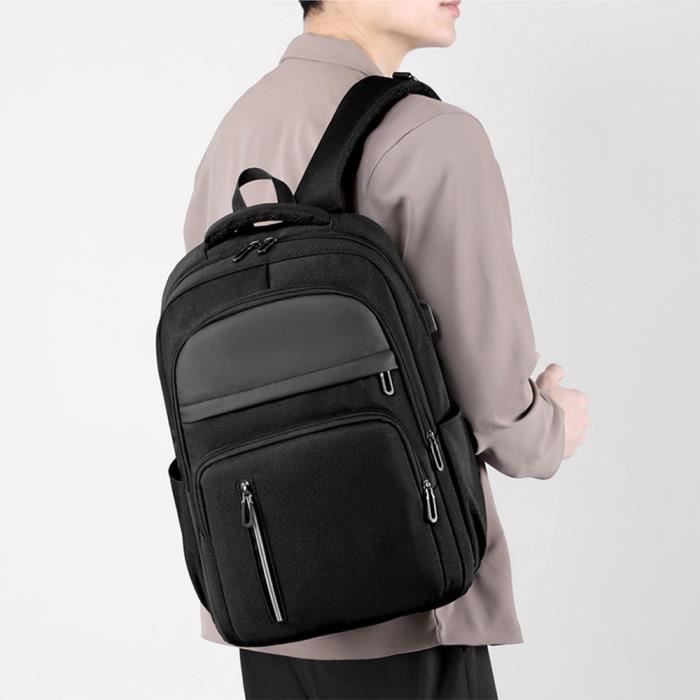 Sac à Dos Ordinateur Portable Imperméable 15.6 Pouces pour Homme Sac Femme  Léger avec USB Charging Port Sac à Dos d'affaires PC-Noi - Cdiscount  Bagagerie - Maroquinerie