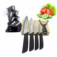 Couteaux de Cuisine en Céramique Couteaux en Ceramic pour Couper Fruits Légumes Viande, 6pcs/Set-2