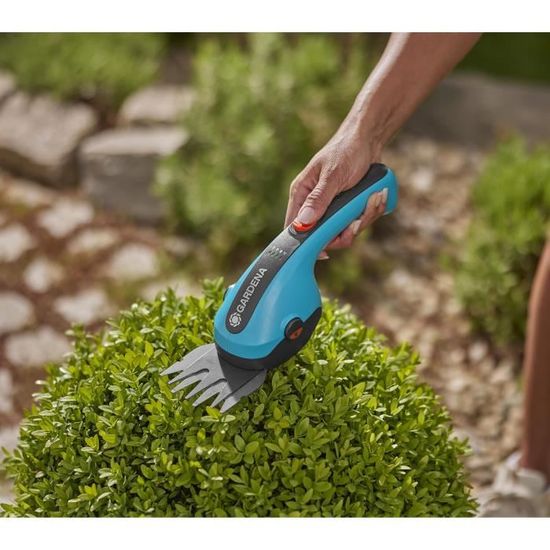 Gardena Cisaille à Gazon Sans Fil ClassicCut - Coupe Bordures Et Buissons Avec Manche Télescopique