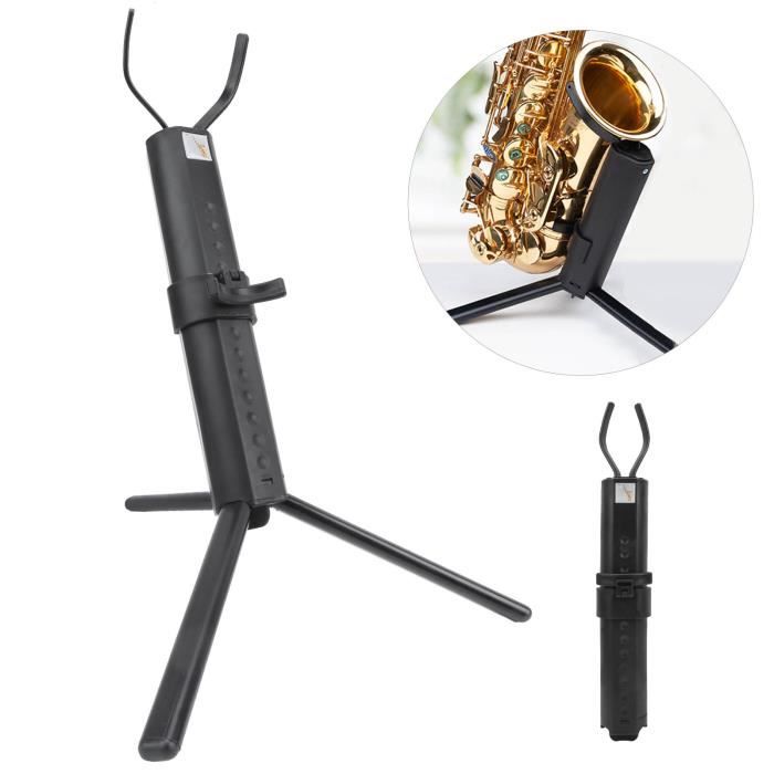 Support de saxophone soprano portable, trépied, pliable