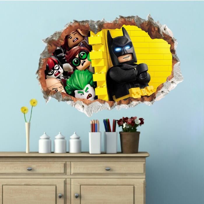 Stickers Muraux Super Brros - Lot De 2, 60x40 Cm, Vinyle PVC, Décoration 3D Pour Chambre Enfant Ou Salon - 7