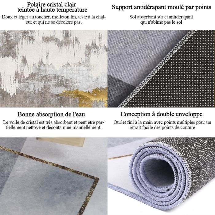 Tapis Antidérapant Découpable 120x200 Cm - 2 Pièces PVC - Pour Sol, étagère, Voiture - Réduit Bruit Et Glissement