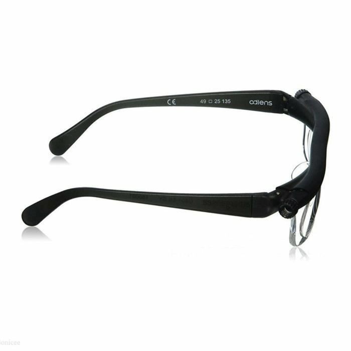 Reglable Degre Lunettes Focale Correction Myopie Lunettes de lecture Noir