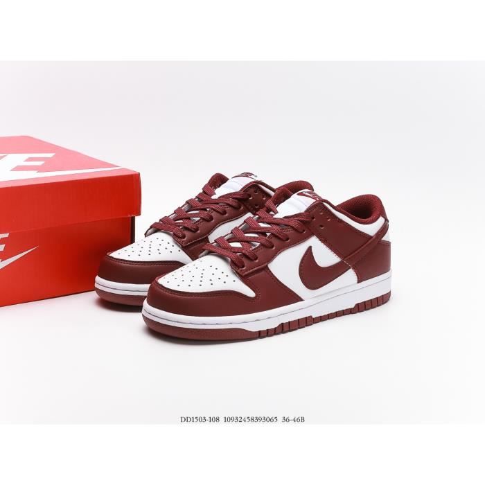 Nike sb dunk low homme bordeaux sales