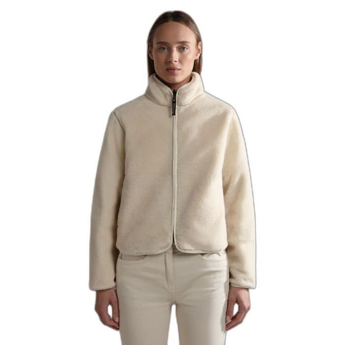 Sweat shirt reversible femme Napapijri T Nordik Whitecap gray Sports d hiver Montagne Whitecap gray Cdiscount Sport