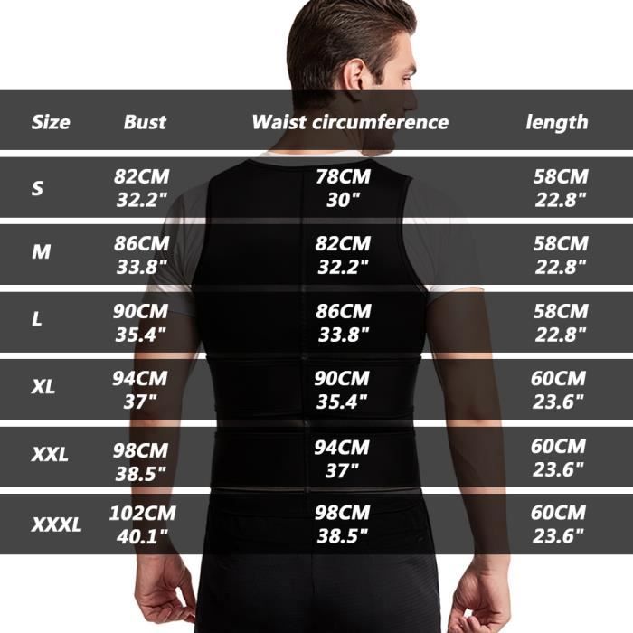 Gilet De Sudation Amincissant Homme Gotrays, Ceinture Sauna Pour Sport