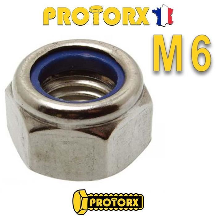 Ecrou M6 Inox 20 pièces Écrou Nylstop Inox M6, A2 V2A Écrou Autobloquant (DIN 985 / ISO 105110) Ecrou Frein Hexagonal de Blocage en Nylon, Filetage Métrique Standard Écrous Frein M6 Ecrou M6 Inox 20 pièces Écrou Nylstop Inox M6, A2 V2A Écrou Autobloquant (DIN 985 / ISO 105110) Ecrou Frein Hexagonal de Blocage en Nylon, Filetage Métrique Standard Écrous Frein M6