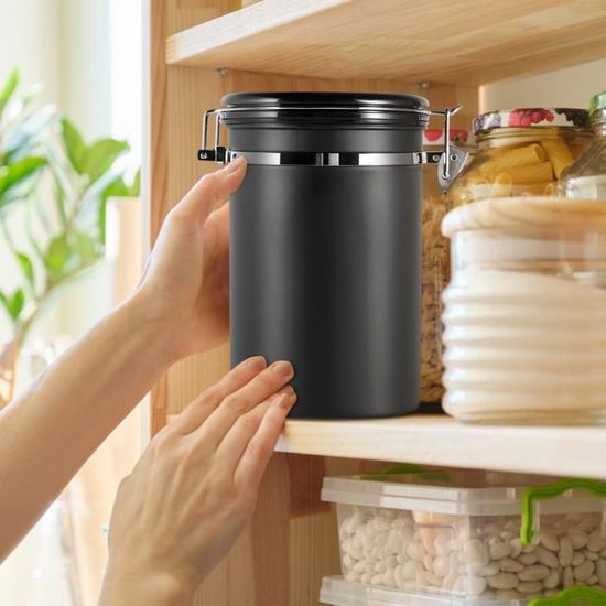 TMISHION Récipient à Café En Acier Inoxydable Hermétique Récipient