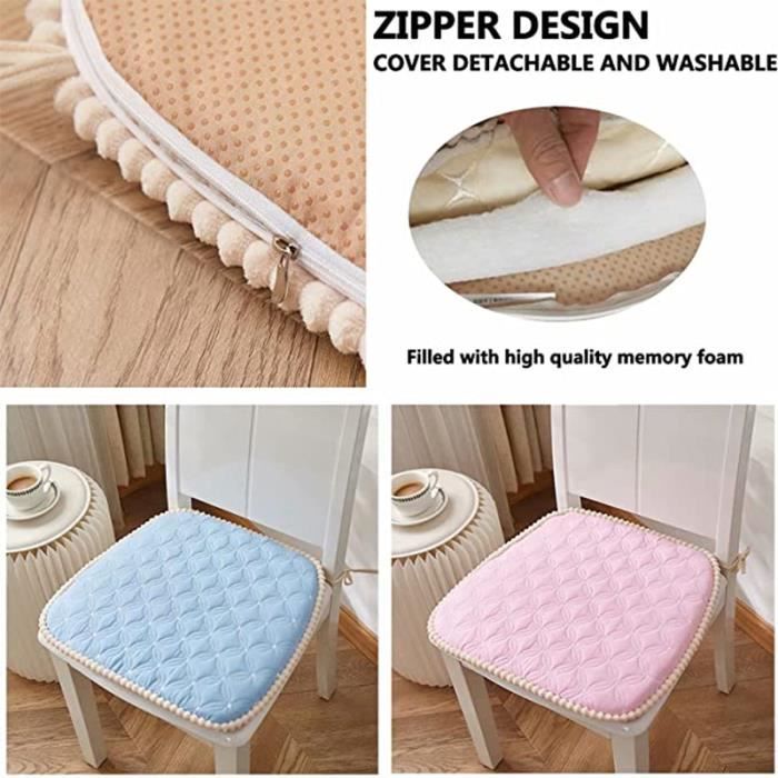 Lot De 1-2-4 Rond Coussins De Chaise De Tabouret Haut Coussins De Siège