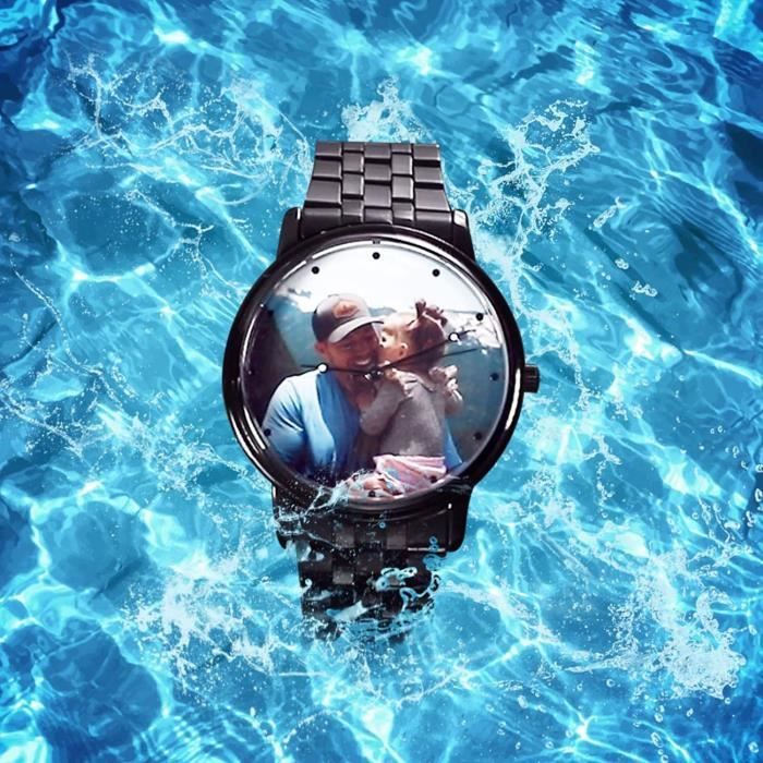 Montre Femme Homme Mixte Personnalis e Avec Photo Quartz