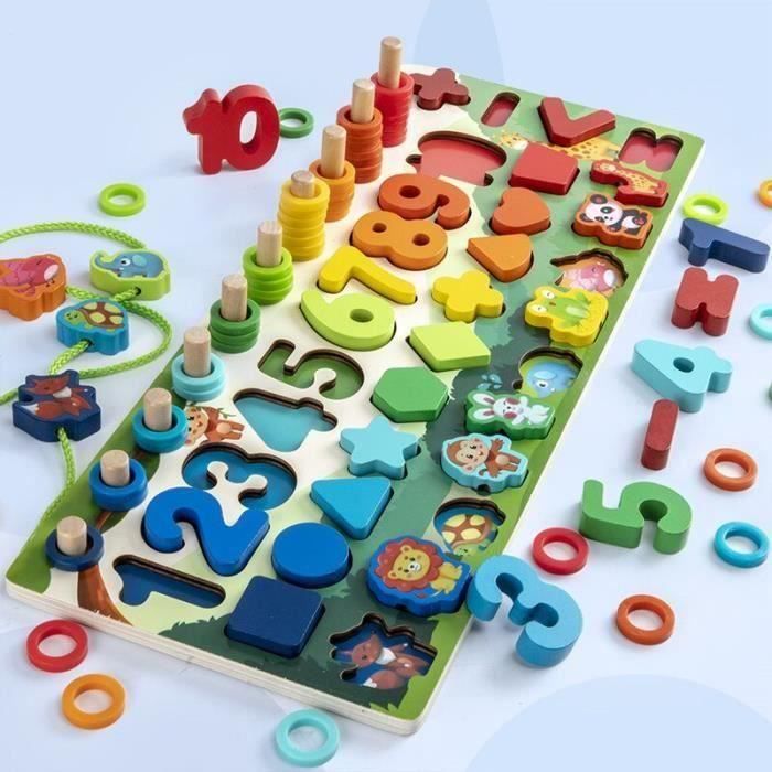 Jouets Montessori En Bois Pour Apprendre Les Couleurs Et Les Formes Pour Filles