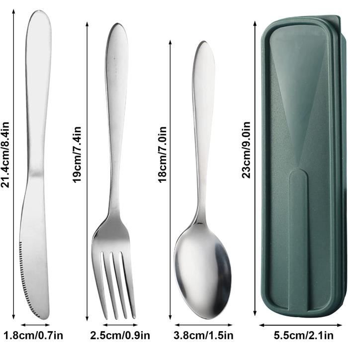 Cuillère Et Fourchette De Camping En Titane – Ultralégères (12 G) – Pour Randonnée, Pique-nique, Voyage