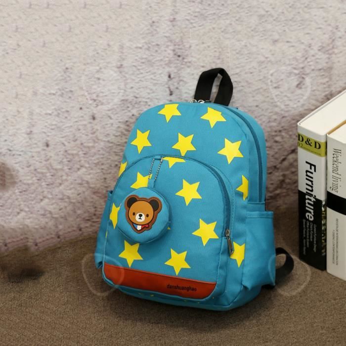 CONFO® Porte-monnaie ours mignon avec sac d'école pour enfants de