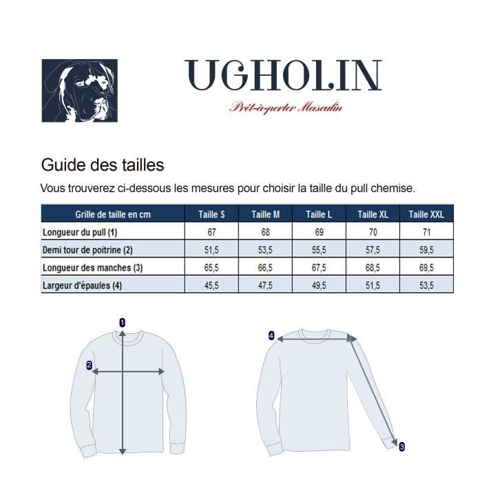 Pull col chemise deals homme 2 en 1
