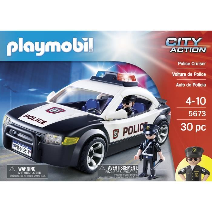 Voiture de Police - PLAYMOBIL - City Action - 5673 - Mixte - Blanc