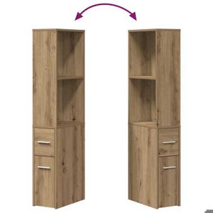 Armoire salle de bain encastrée pour lave-linge 190 x 70 cm panneau d