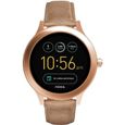 Smartwatch Femme - Fossil Q Venture FTW6005 - Acier Inoxydable - GPS, Gyroscope, Baromètre - Or Rosé-0