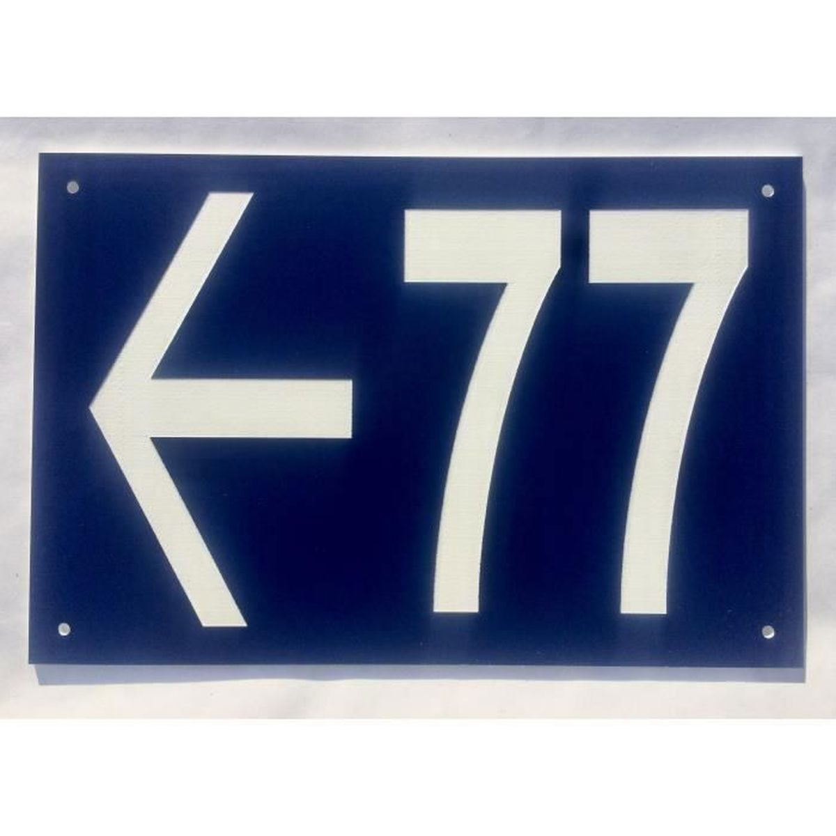 Mygoodprice Plaque Gravée Autocollante 5x8cm Numéro De Rue 7