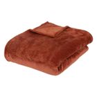 ATMOSPHERA CRÉATEUR D'INTÉRIEUR Plaid "Ollis" 180x230cm rose terracotta - Rose terracotta - Atmosphera createur d'interieur