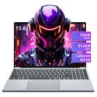 KUU PC Portable 15,6" FHD, Intel N150 (Jusqu'à 3,6 GHz), Ordinateur Portable Win11 Pro, 16Go RAM 512Go SSD, Clavier Complet