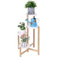 Étagère Bambou 5 Niveaux Unho Pour Plantes - Support Rotatif Intérieur/Extérieur 10kg Par Niveau