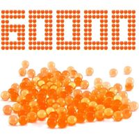 Lot de 60 000 munitions à gel, 7 à 8 mm, munitions à gel (orange)