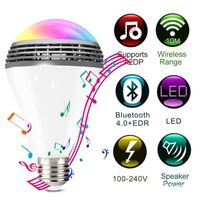 Creative Smart Bluetooth Haut-parleur Ampoule Télécommande Colorée Couleur APP Musique Sans Fil Musique LED Son Ampoule