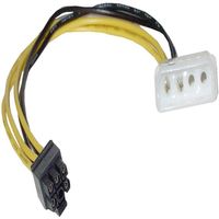 CableMarkt - Câble de convertisseur d'alimentation MOLEX 4 broches-M vers PCI-EXPRESS 6 broches-H (mini-fit 3,96 pas)