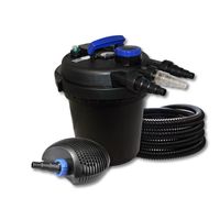 Kit filtration de bassin à pression 6000l - SUNSUN - CFP-180 - Stérilisateur UVC 11W - Pompe éco 20W