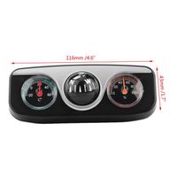 Bousse De Tableau De Bord Voiture - Boussole Multifonction Réglable Avec Ventouse, Pour Navigation Voiture, Bateau, Randonnée - Noir - 3