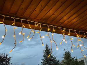 GUIRLANDE D'EXTÉRIEUR - Profi Serie - Guirlande lumineuse LED d'extérieur clignotant rallonge sans cordon d'alimentation 3m x 05m blanc chaud exte[m5259]