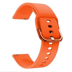 BRACELET MONTRE CONNEC. couleur Orange taille 20mm Bracelet de montre en S
