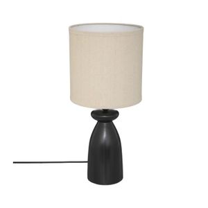 LAMPE A POSER Atmosphera - Lampe à  poser en céramique noire H 44 cm Noir