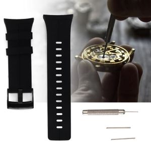 BRACELET DE MONTRE Atyhao bracelet pour montre en silicone avec tourn