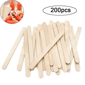 Plat x50 Crème Glacée Lolly Sticks Lollipop Artisanat Modèle 93 mm x 10 mm x 2 mm Epilation