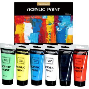HURRISE Lot de peinture acrylique 100ml Peinture Acrylique Pigment
