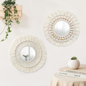Article de décoration Atmosphera Décoration murale macramé safari 68cm lin
