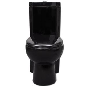 WC - TOILETTES WC Cuvette Haut de gamme - Toilette portable WC Cuvette Pack WC céramique Noir Market® 562852
