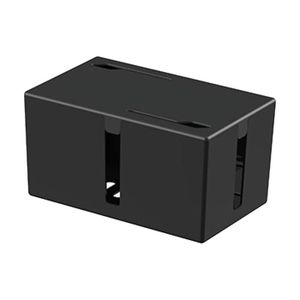 Lannvan Boîte Cache câble – Kit Boîtes Rangement Câbles - Cache multiprise  - Boite Rangement pour Cables chargeurs et multiprises - 34 x 14 x 12 cm -  Noir : : Bricolage