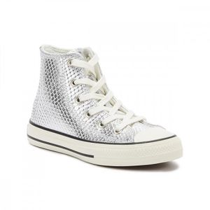 converse fille argent