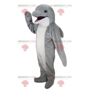 DÉGUISEMENT - PANOPLIE Mascotte de dauphin gris et blanc géant - Costume 
