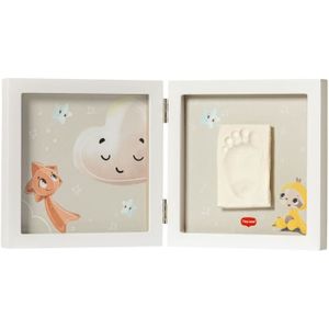 Cadre Empreintes Bébé Kit Complet - Souvenir Mains Et Pieds Pour Naissance, Décoration Murale Ou Table (Blanc)
