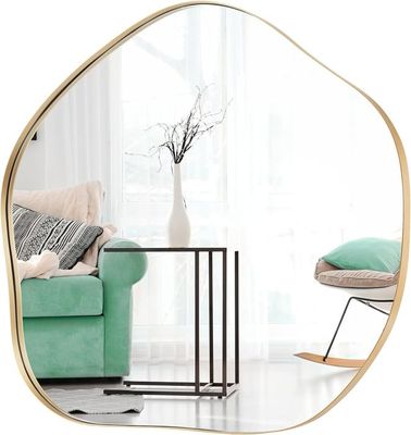 Grand Miroir Mural Asymétrique Irrégulier 85x52 Cm – Design Moderne Unique Pour Salon, Chambre, Salle De Bain