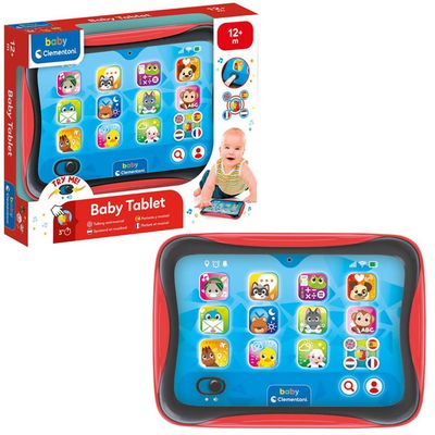 Clementoni Ma Première Tablette Éducative - Jouet Interactif 12 Mois Avec 12 Applications Tactiles, Sons Et Lumières