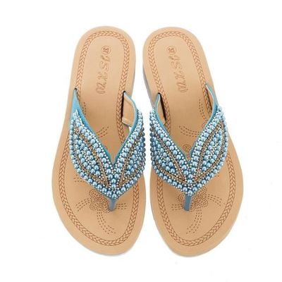 Tongs Femme de Plage Havaianas Ete Antidérapant Flip Flops Plates Confortable - Bleu - Adulte