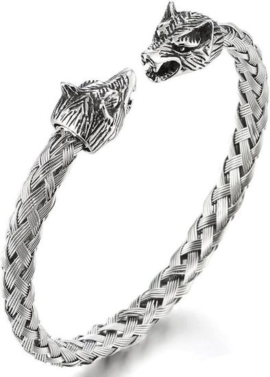 Bracelet Loup<br> Maître Alpha (Acier)