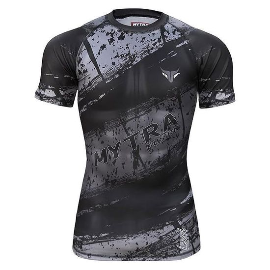 Mytra Fusion MMA Rash Guard Compression Top – Gym, Running, Fitness, Half Sleeve 10 thumbnail image