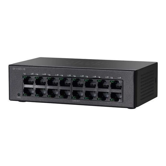 Cisco Small Business SF110D-16 - Une taille compac