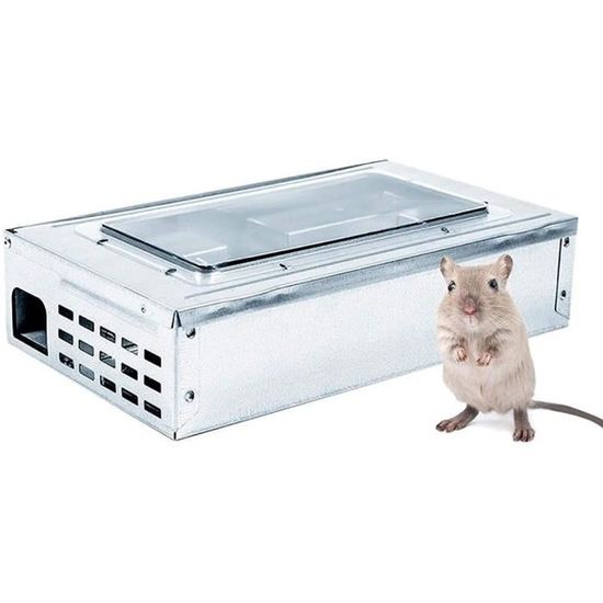 AXELMA® Piège à Souris Vivantes Multi-Capture - Attrape Souris Sans Tuer En Métal - Réutilisable Et Écologique